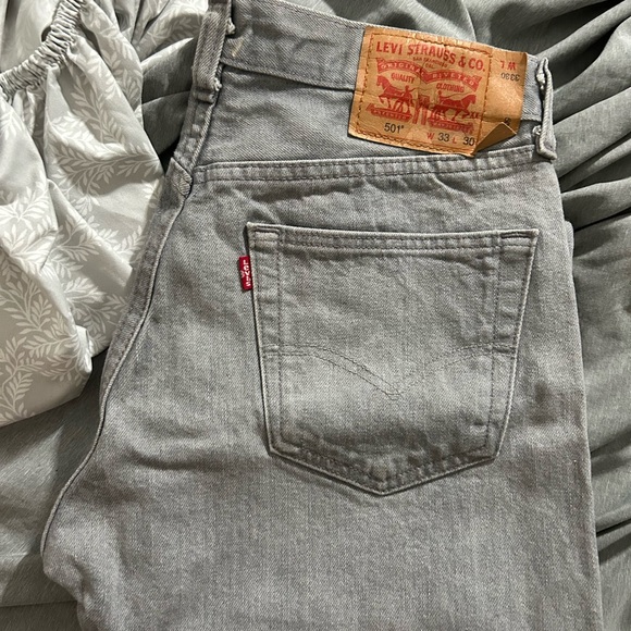 Levi's Gray Denim Jeans with Tan Label - Picture 7 of 15